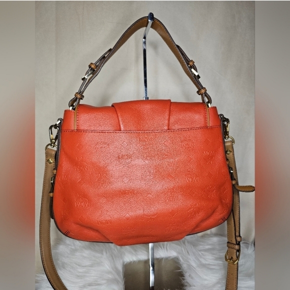 MCM Embossed Leather Crossbody Bag - Picture 2 of 12